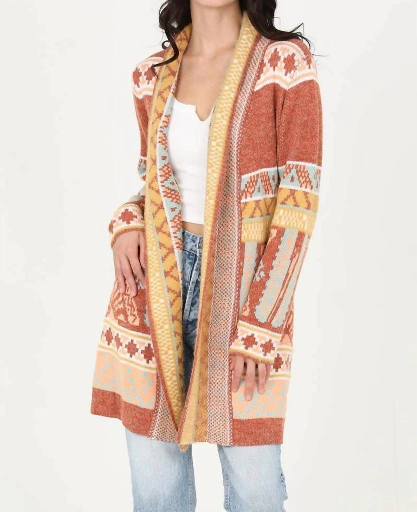 Angie Angie - Cozy Aztec Cardigan Sweater 4