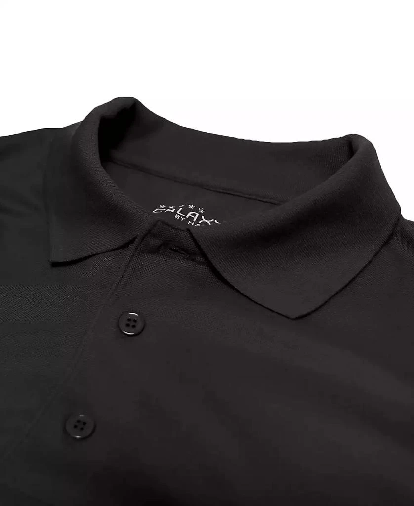 Galaxy By Harvic Men's Short Sleeve Pique Polo Shirt, Pack of 2 3