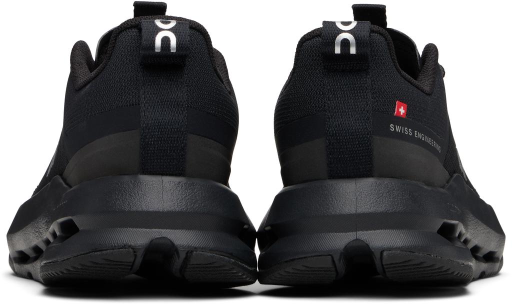 On Big Kids Black Cloudnova Sneakers
