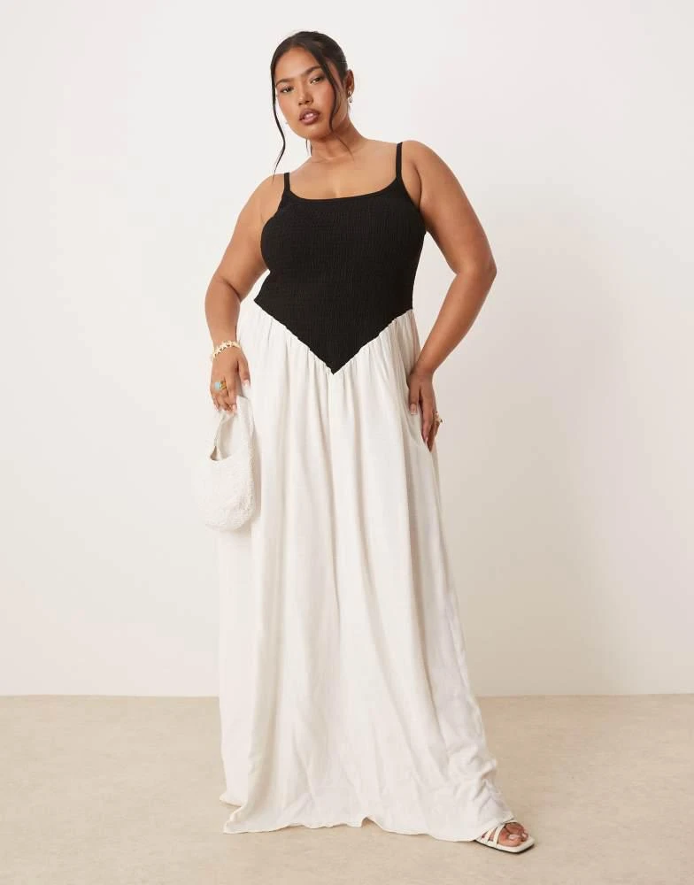 knee length dresses for ladies Renata Contrast Maxi Dress