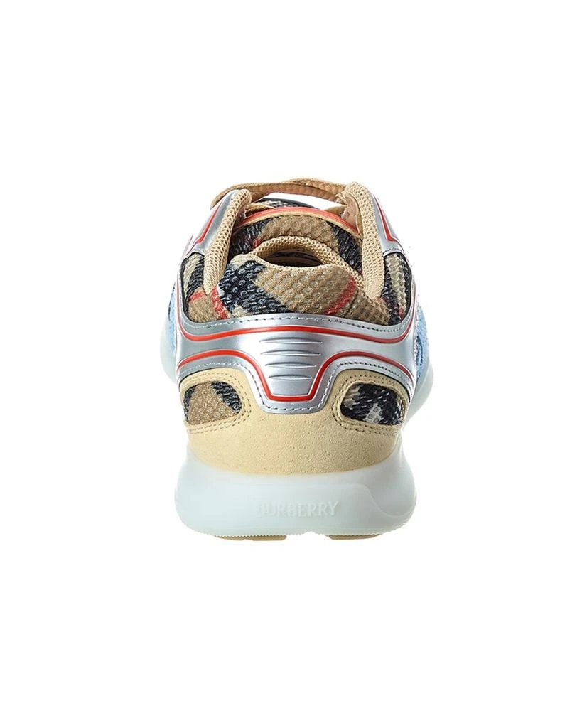 Burberry Check Mesh 
Leather Sneaker 3