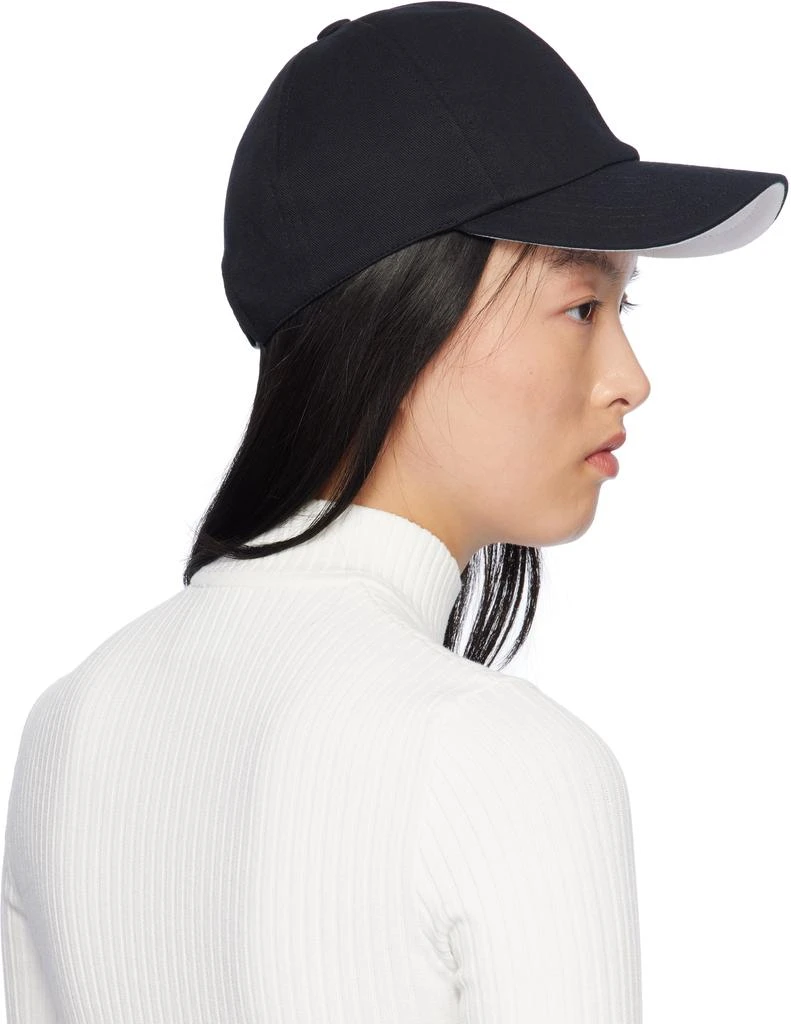 Courrèges Black Signature 'AC' Cotton Cap 3
