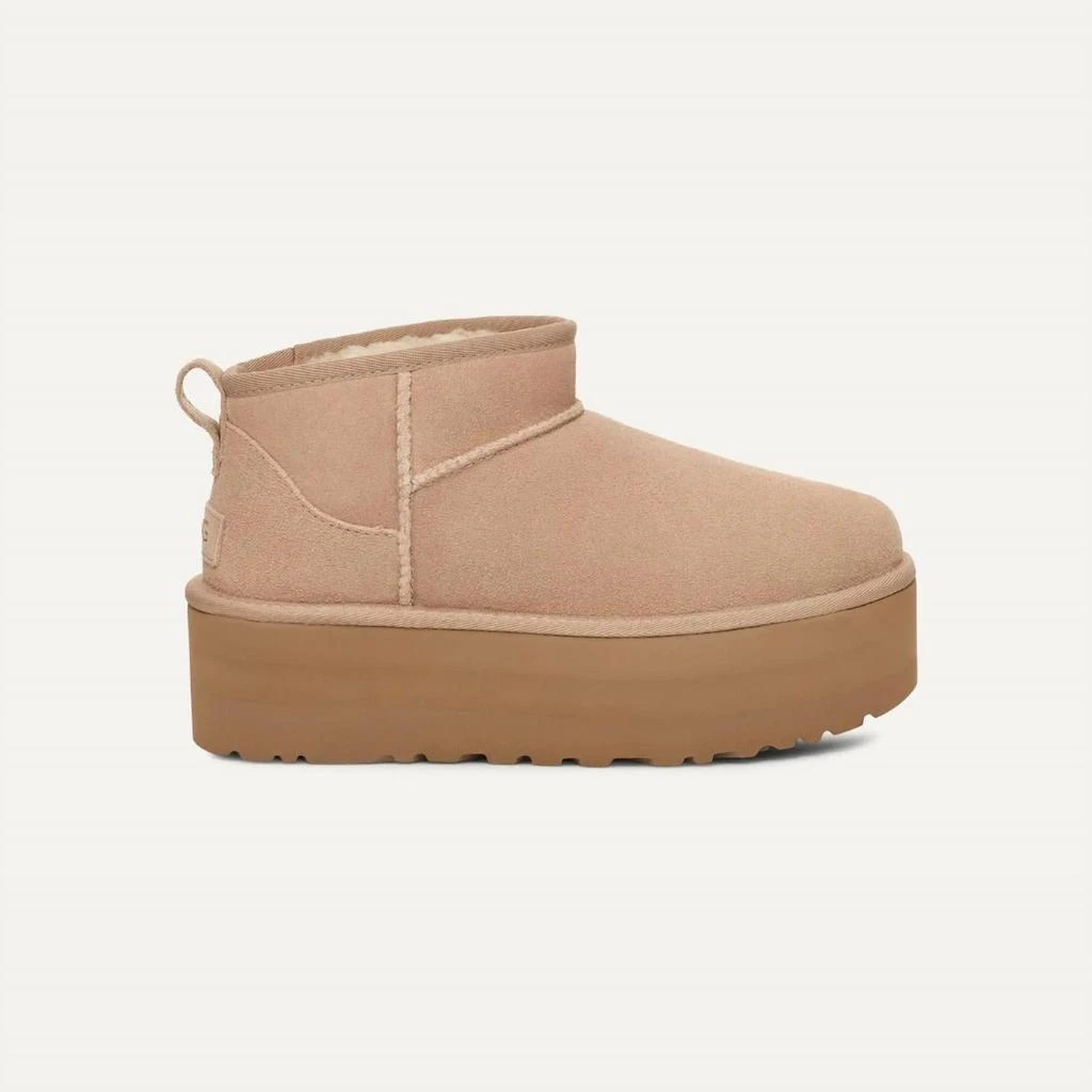 UGG Women
s Classic Ultra Mini Platform In Sand 1