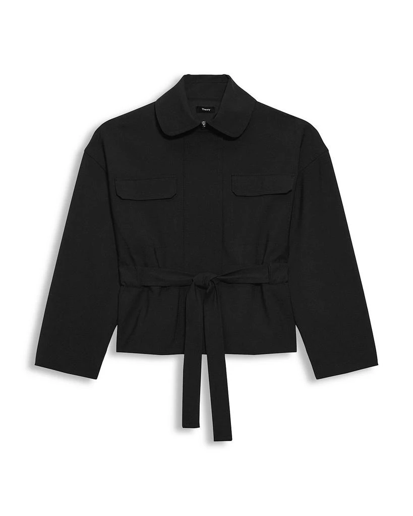 Theory Wool Blend Cinched Flight Jacket 7