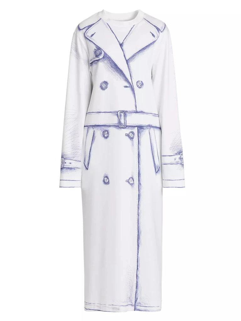 Trompe L Oeil Snapshot Bag Dress - Winter Moss
