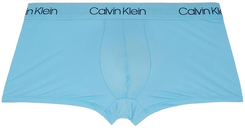 Calvin Klein Three-Pack Blue Low-Rise Boxers 4