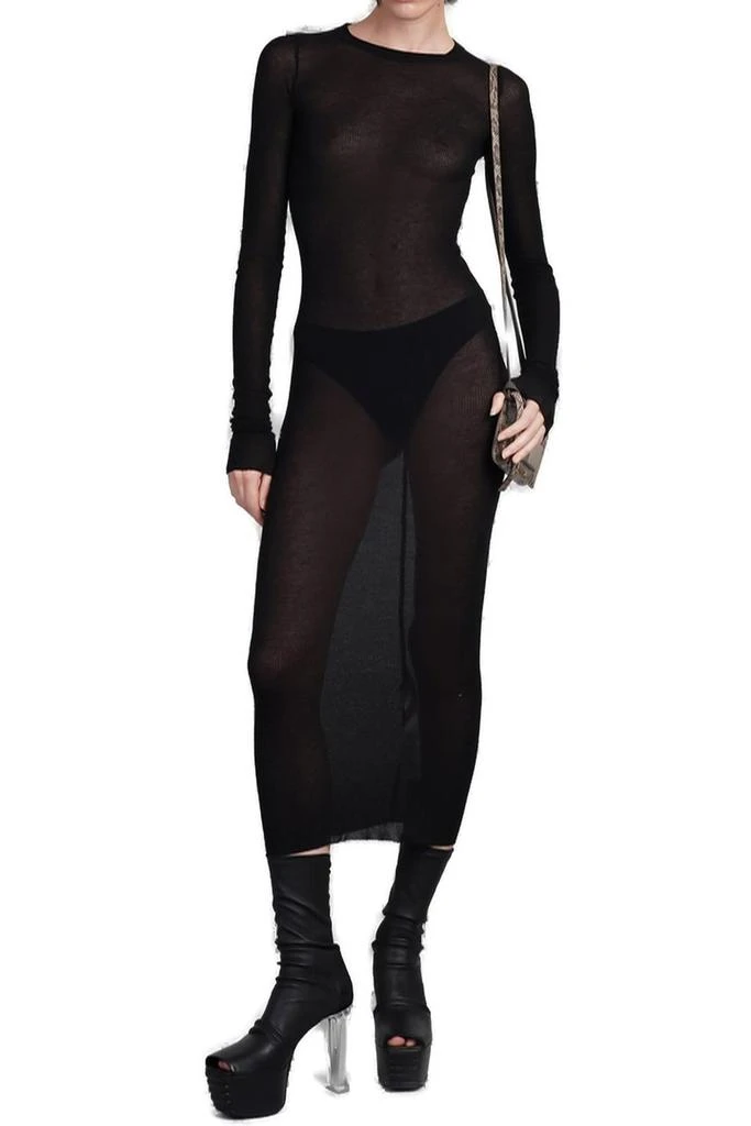 Rick Owens Rick Owens Long-Sleeved Ribbed Dress 3