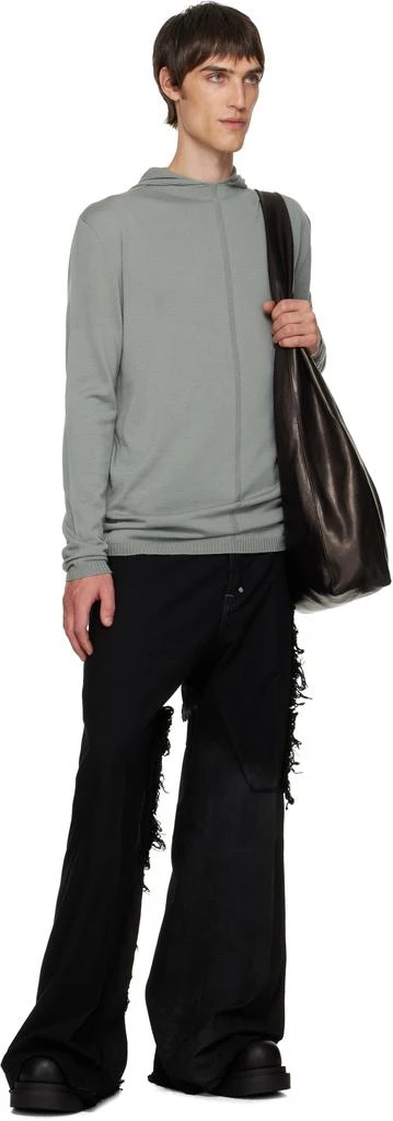 Rick Owens Gray Concordians Oversized Hoodie 4