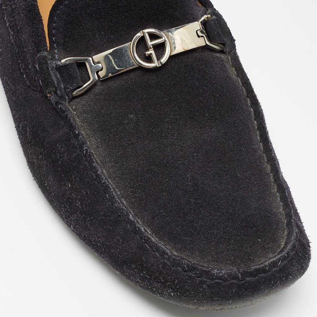 Giorgio Armani Giorgio Armani Navy Blue Suede Slip On Loafers Size 43.5 7