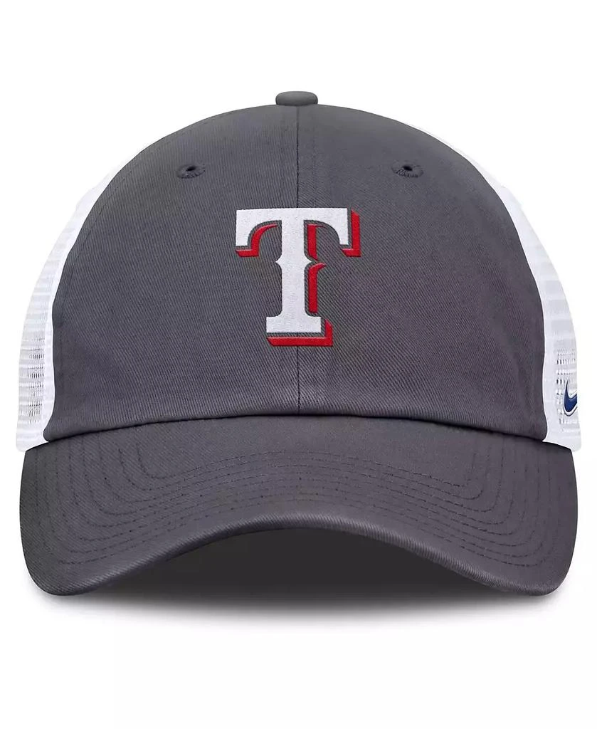 NIKE Men's Gray Texas Rangers Adjustable Trucker Hat 4