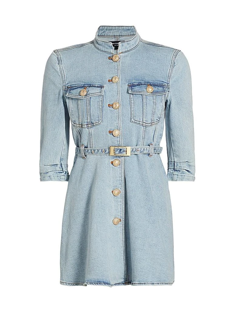 Generation Love Mackenzie Belted Denim Minidress 1