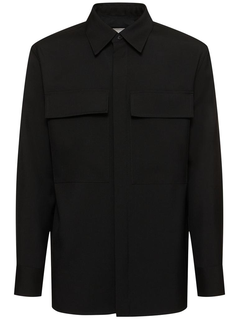 Jil Sander Wool Gabardine Overshirt