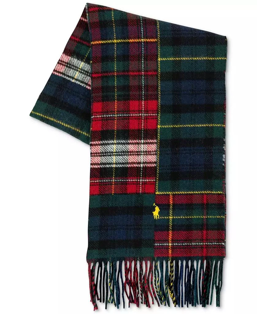 Ralph Lauren Men
s Patchwork Plaid Scarf 2