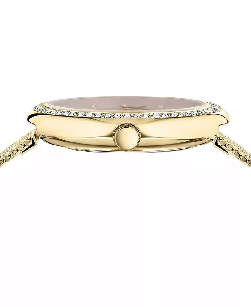 Versus Versace Women's Two-Hand Quartz Lea Gold-Tone Stainless Steel Bracelet 35mm 2
