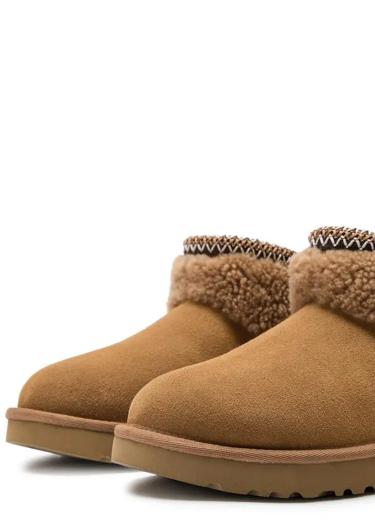 UGG Classic Ultra Mini Maxi Curly suede ankle boots 3