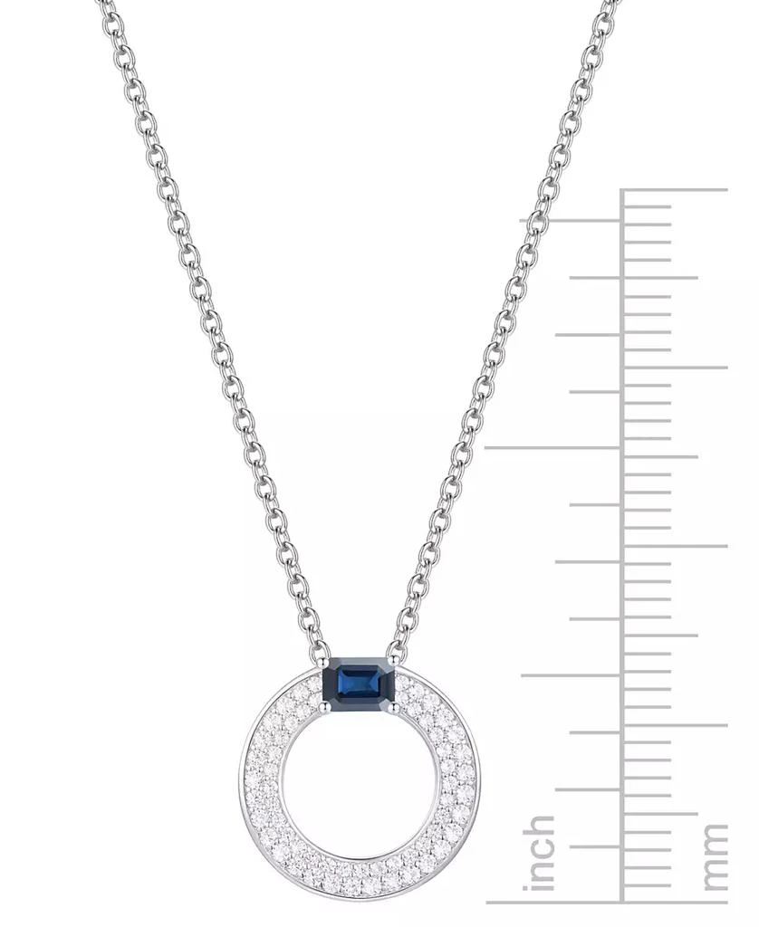 Macy
s Sapphire (1/4 ct. t.w.)
Diamond (1/4 ct. t.w.) Circular Pendant 18" Necklace in 14k White Gold (Also Available in Ruby
Emerald) 4