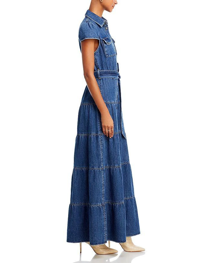 Alice + Olivia Miranda Denim Maxi Dress 4