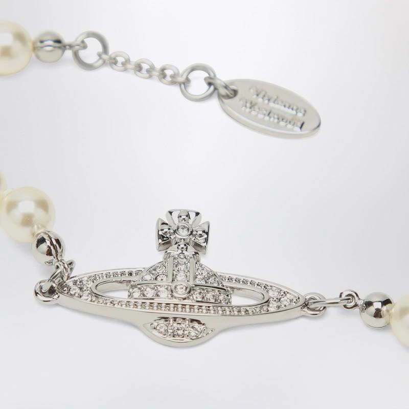 Vivienne Westwood Mini Bas Relief Bracelet Platinum 3