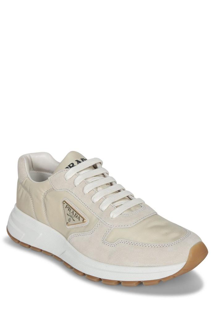 Prada Prada Triangle-Logo Lace-Up Sneakers