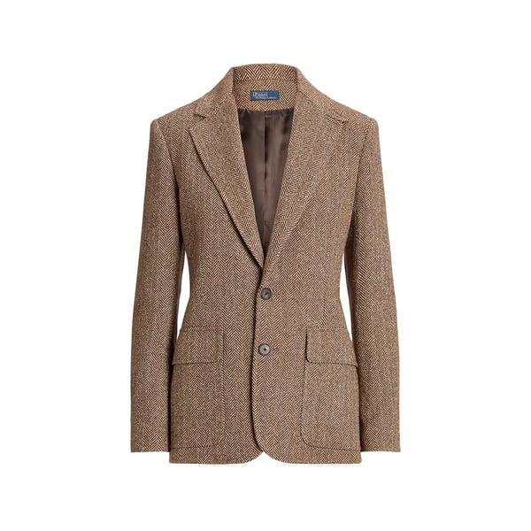 Ralph Lauren Blazer cintré en lin et soie