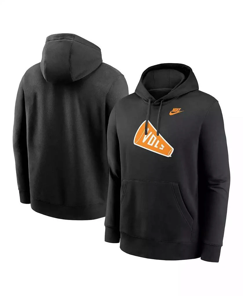 NIKE Men's Black Tennessee Volunteers Vault Megaphone Pullover Hoodie 1