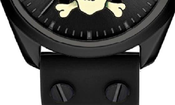 Ed Hardy x Ed Hardy Singles Silicone Strap Watch, 38mm