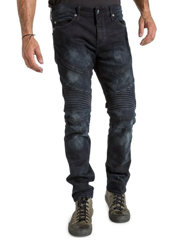 Stitch's Jeans Distressed Slim Fit Biker Jeans 1