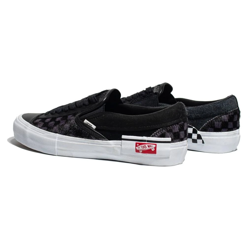 Vans Men's Slip-On Cap Lx Slip-On Shoe In Black/white 3