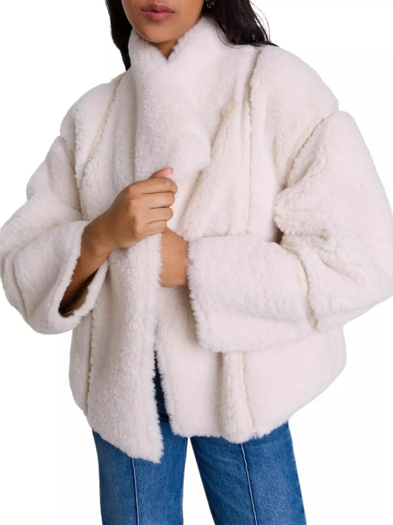 Maje Short Faux Fur Coat 2