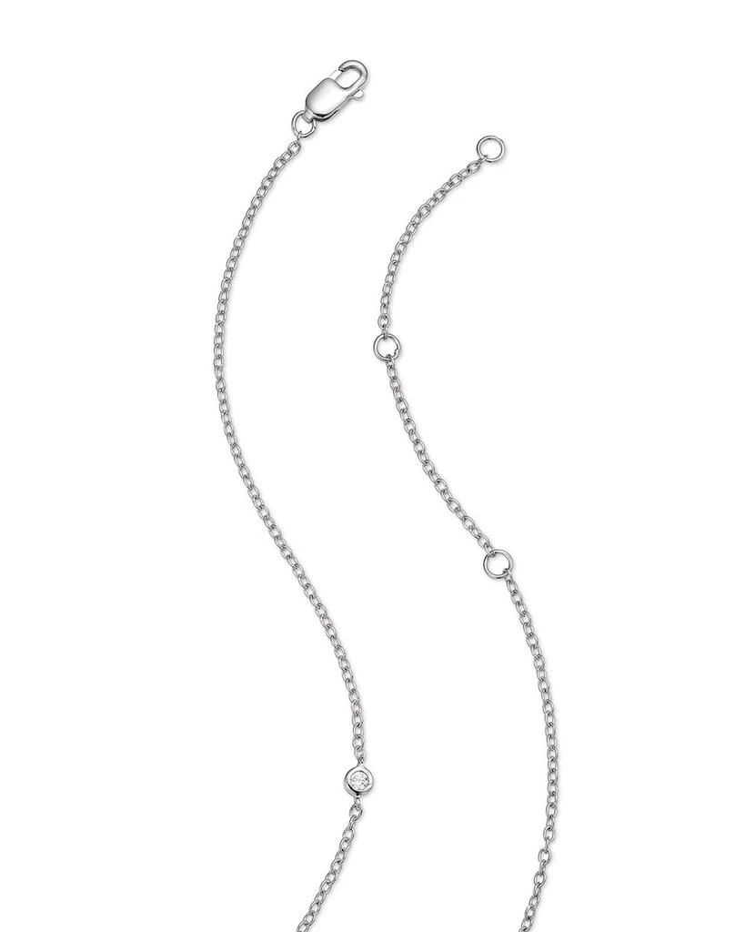 Bloomingdale's Diamond Baguette & Round Mosaic Pendant Necklace in 14K White Gold, 0.60 ct. t.w. 4