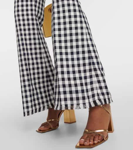 ETRO Gingham flared pants 5