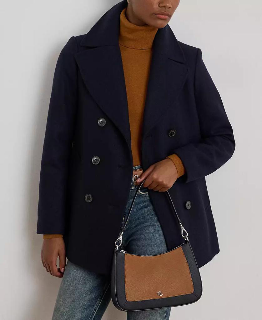 Ralph Lauren Two-Tone Leather Small Danni Bag