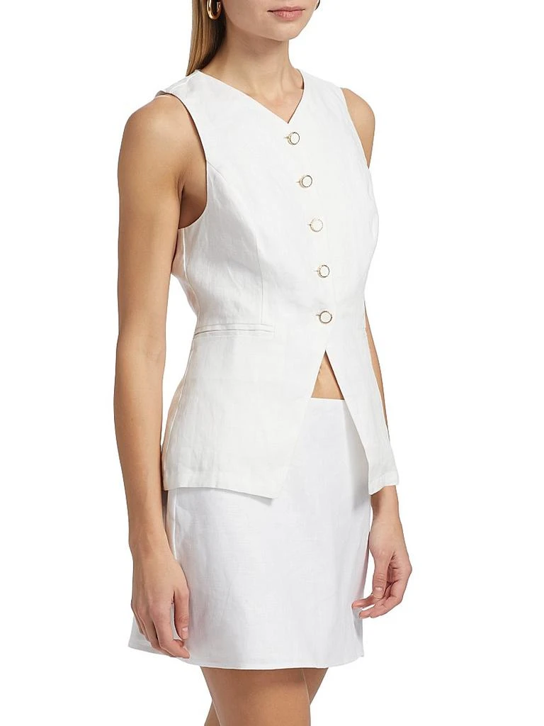 Reformation Aspen Linen Top 4