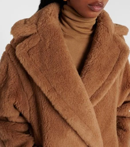 Max Mara Dramma wool and silk teddy jacket 5