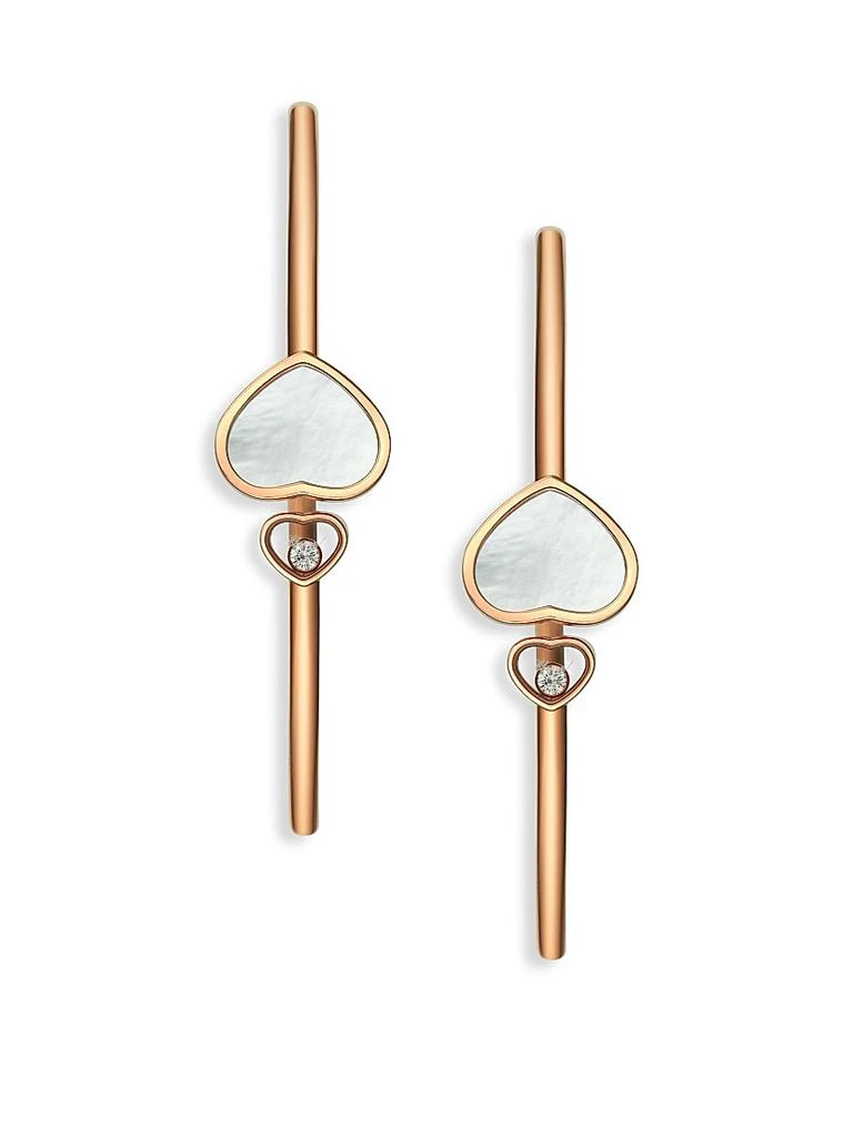 Chopard Happy Hearts 18K Rose Gold, Diamond 
Mother-Of-Pearl Bangle 2