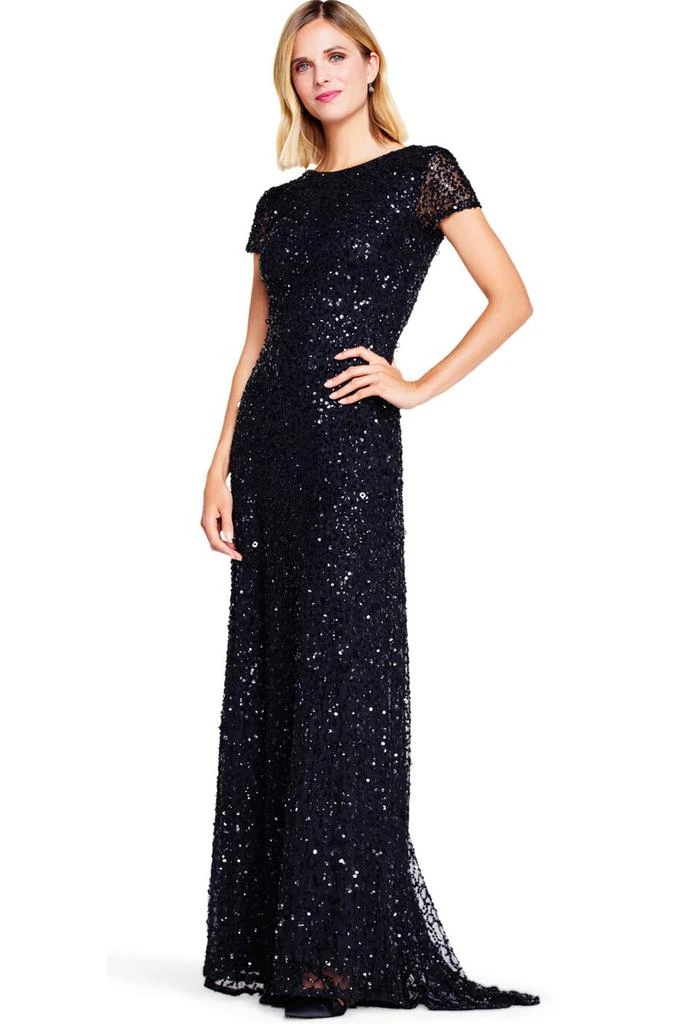 Adrianna Papell Scoop back long dress 2
