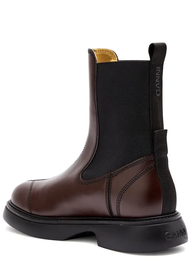 Ganni Faux leather Chelsea boots 2