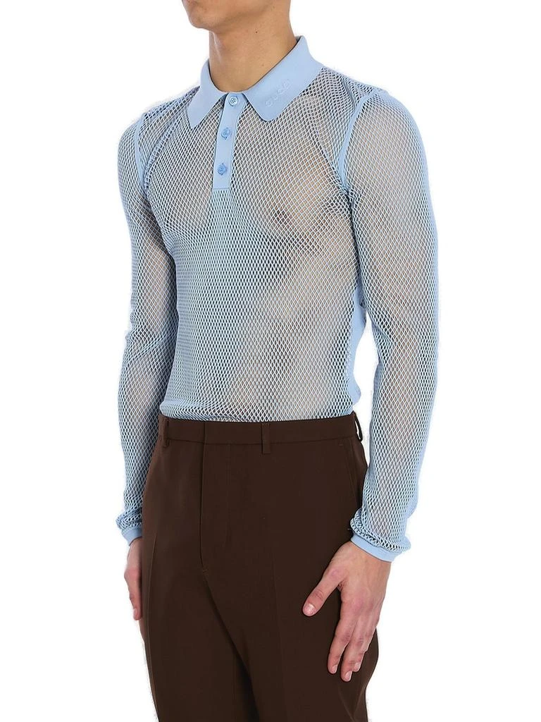 Gucci Gucci Embossed Technical Mesh Polo Top 3