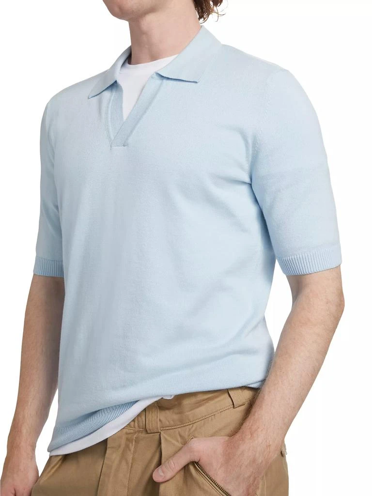 Saks Fifth Avenue COLLECTION Johnny Collar Polo 6