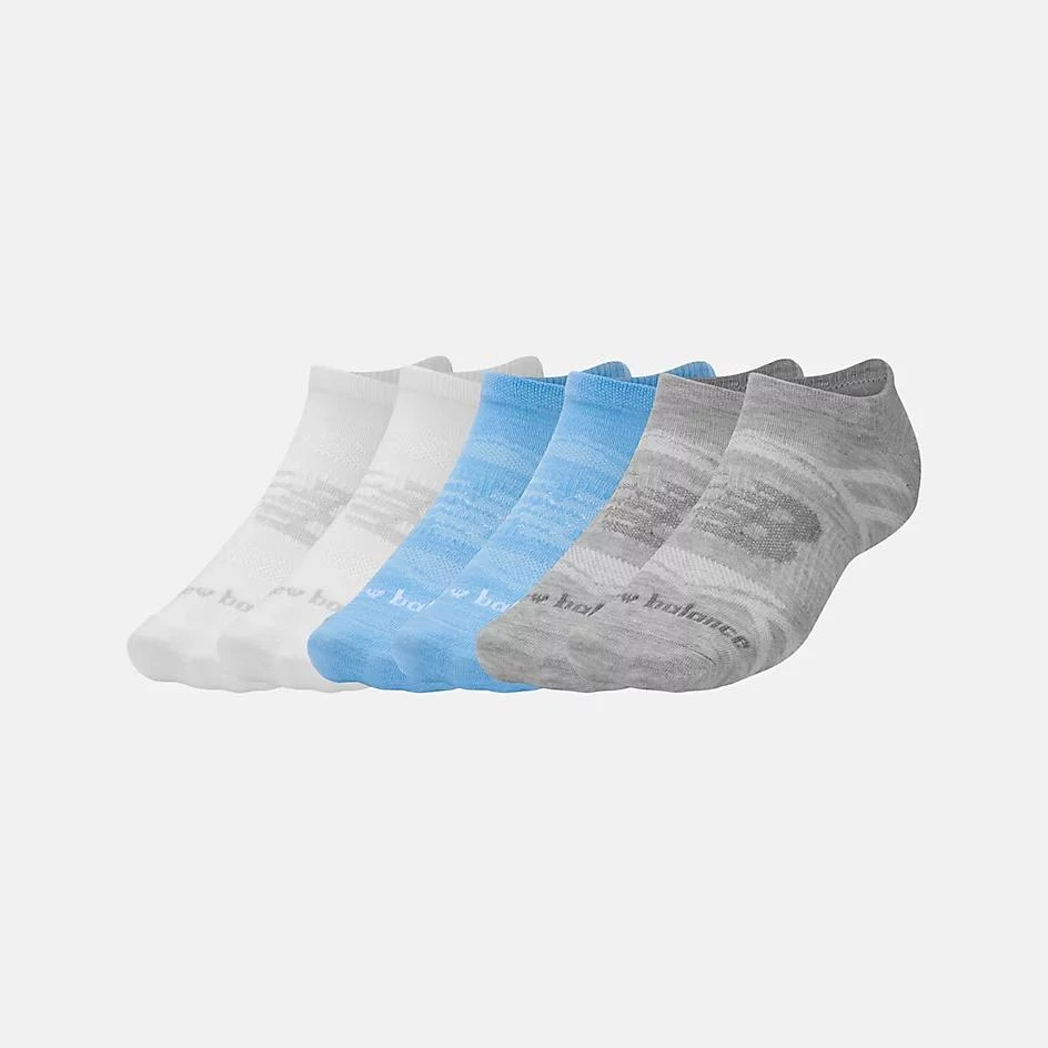 New Balance Flat Knit No Show Socks 6 Pack 3