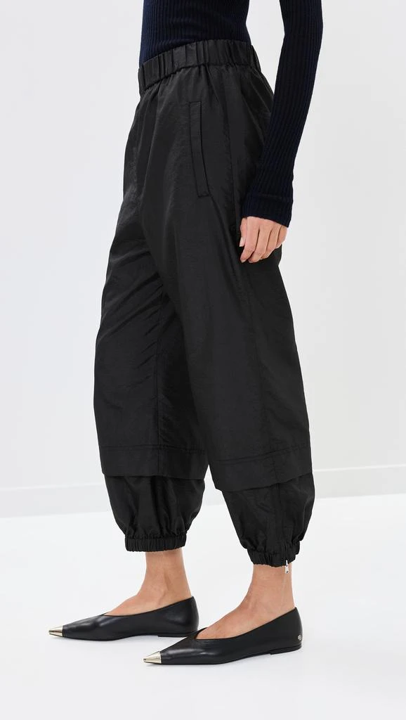 Tibi Crispy Nylon Pull On Joggers 3