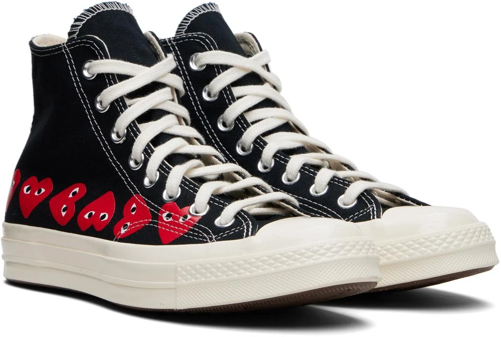 Comme des Garcons Black Converse Edition Chuck 70 Multi Heart Sneakers 4