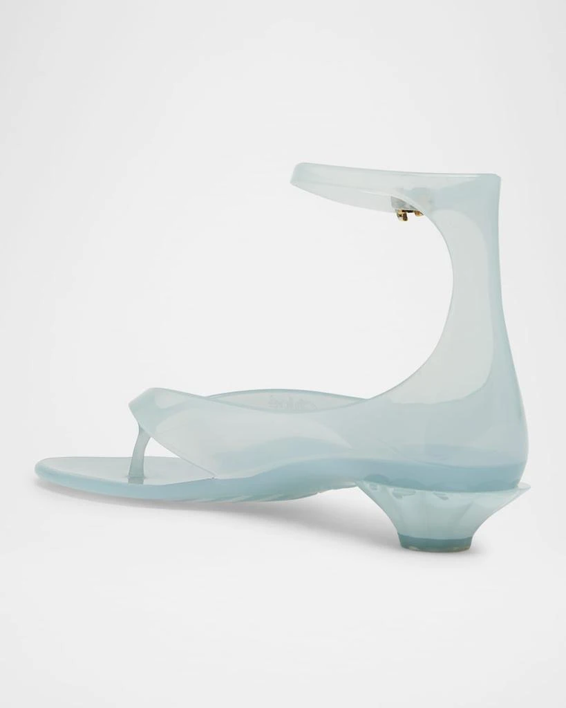 Chloé Jelly Thong Ankle-Strap Sandals 5