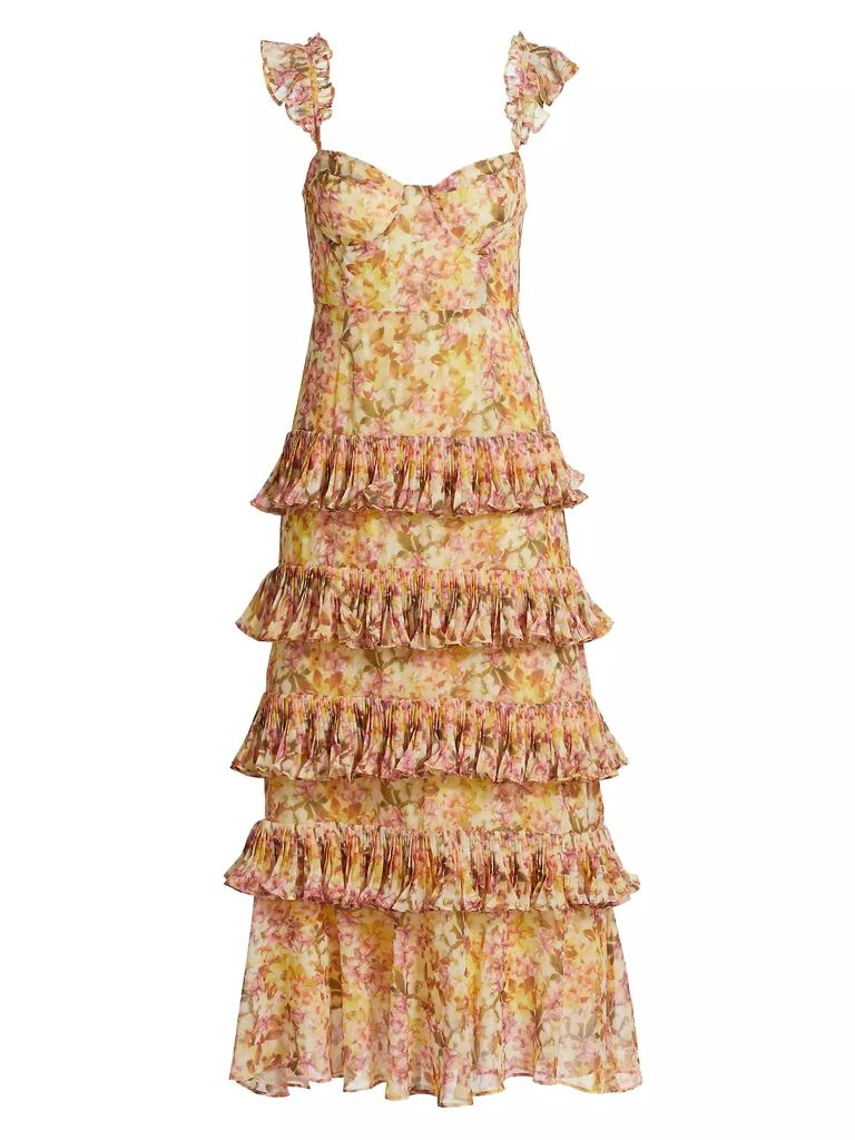 ASTR Ayesha Floral Chiffon Dress 1
