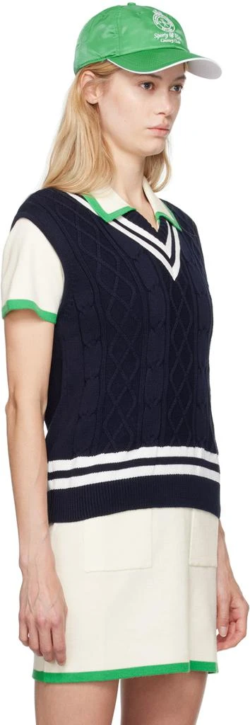 Sporty & Rich Navy 'SRC' Vest 2