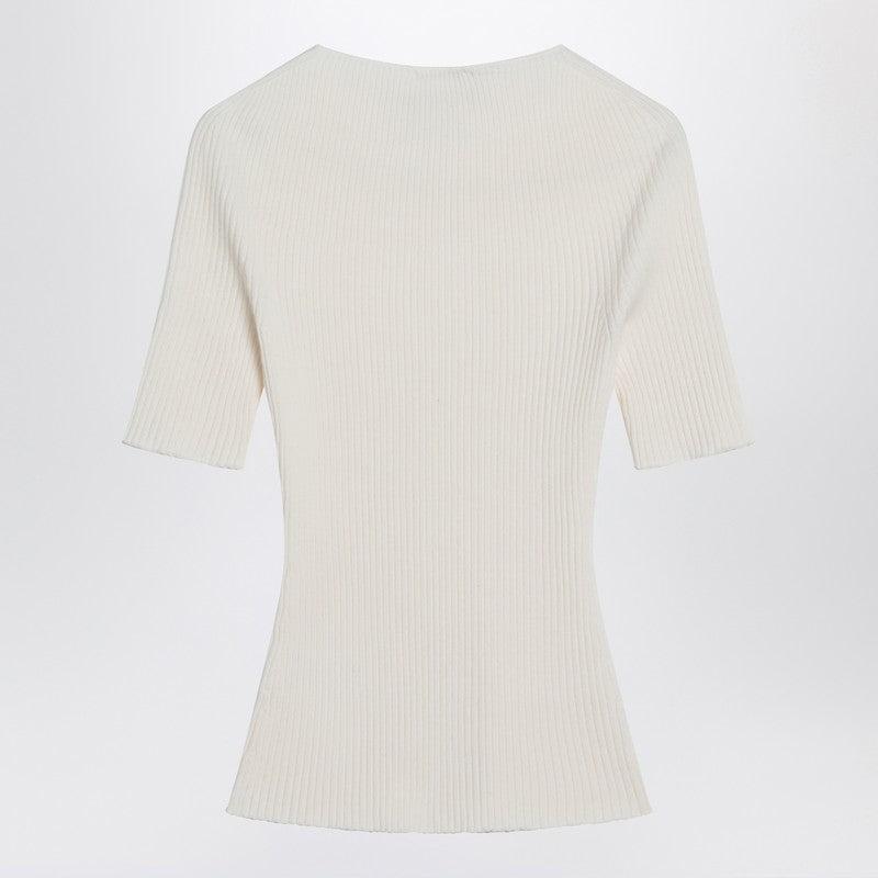 courreges Courrèges Ribbed Sweater In Cotton And Wool