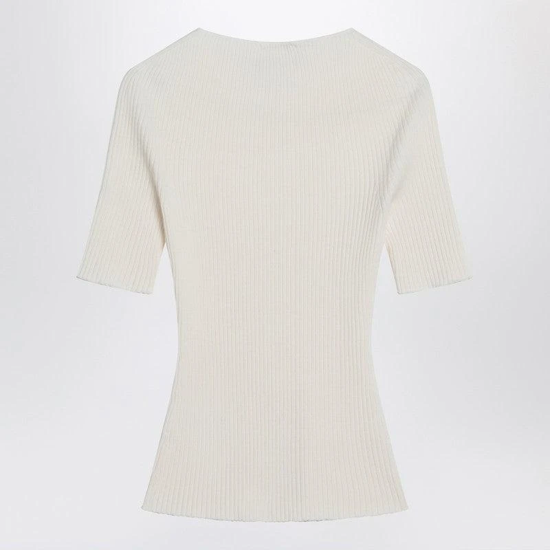 courreges Courrèges Ribbed Sweater In Cotton And Wool 2