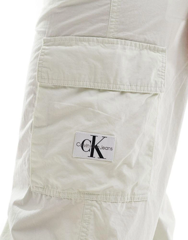 Calvin Klein Calvin Klein Jeans cargo trouser in white 2