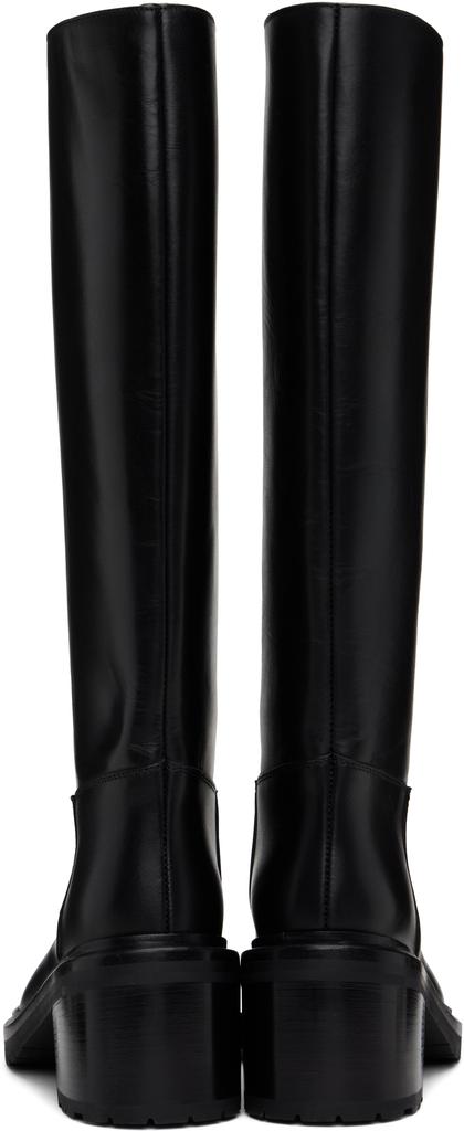 LEGRES Black Riding Heel Tall Boots