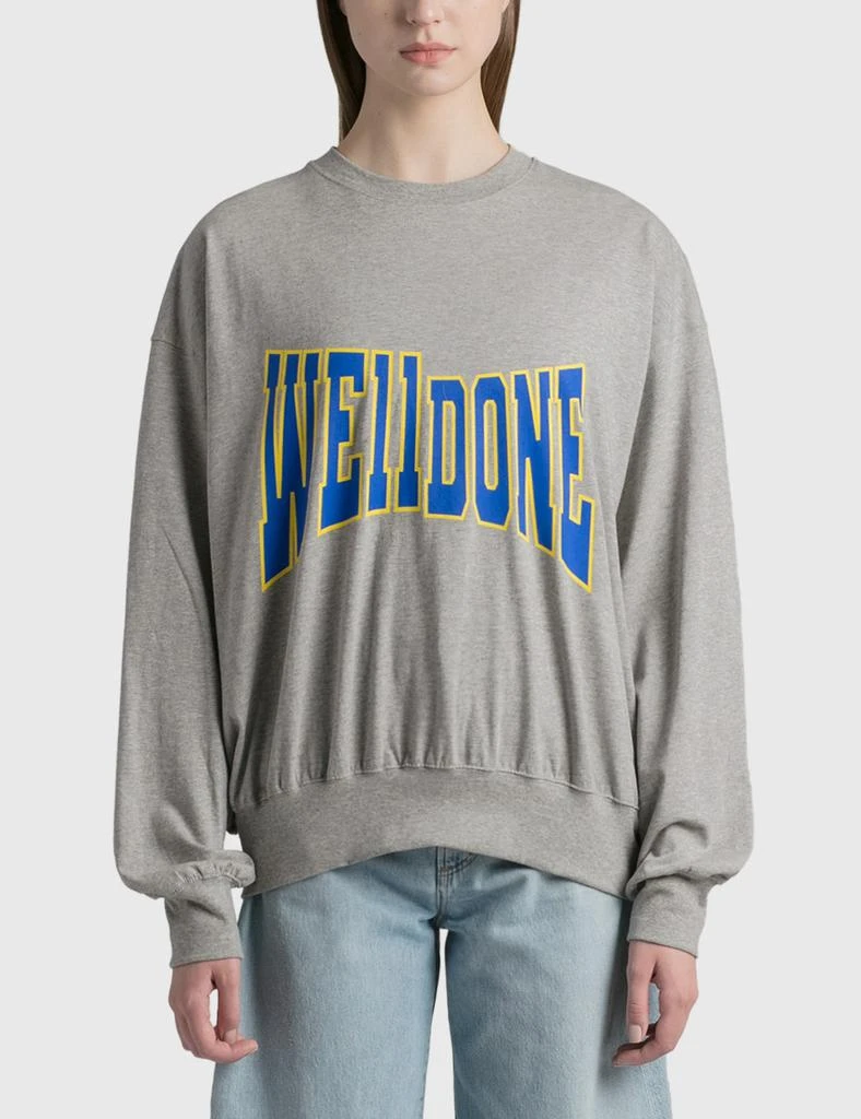 We11done Unbalanced Logo Sweatshirt